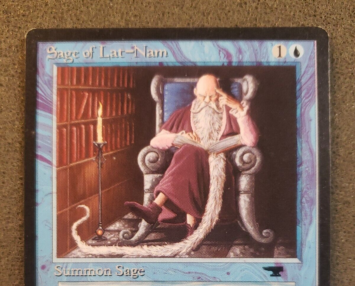 Sage of Lat-Nam - Antiquities - MTG - Magic The Gathering - LP
