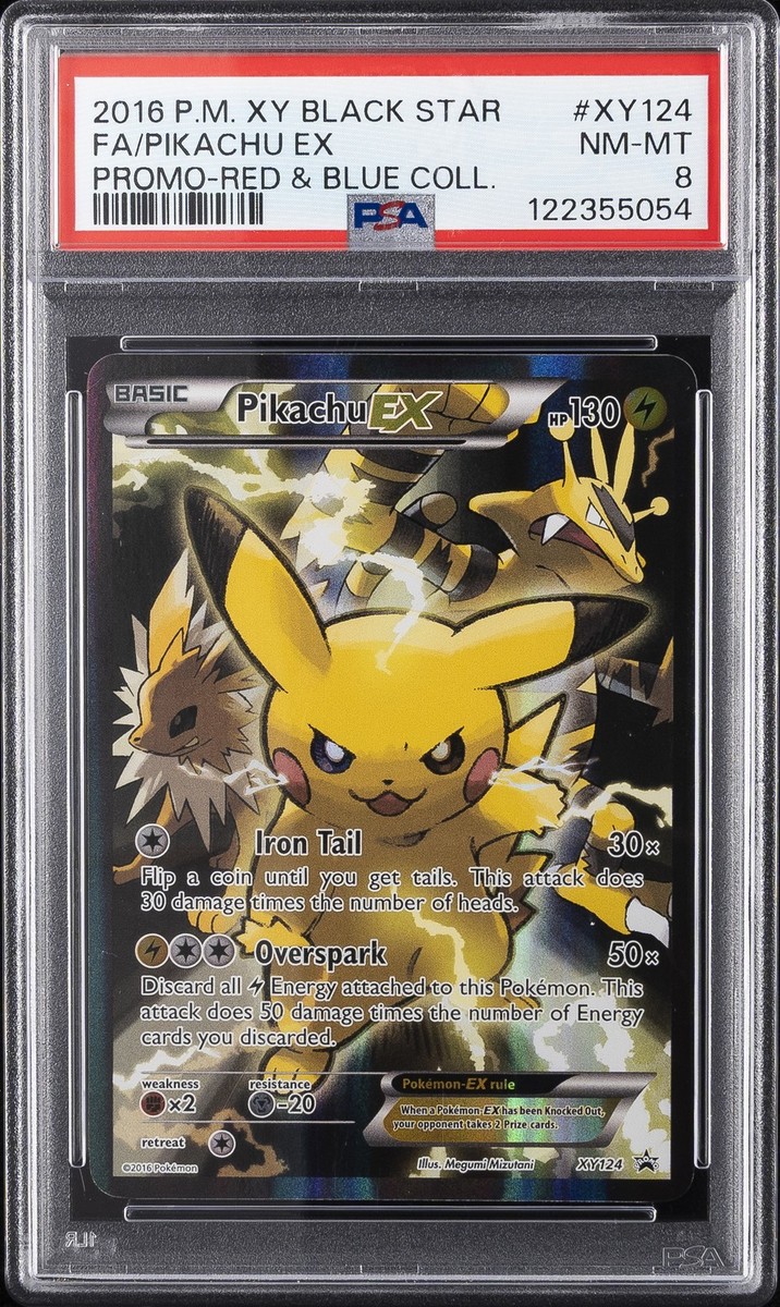 2016 POKEMON XY BLACK STAR PROMO RED & BLUE COLL FULL ART/PIKACHU