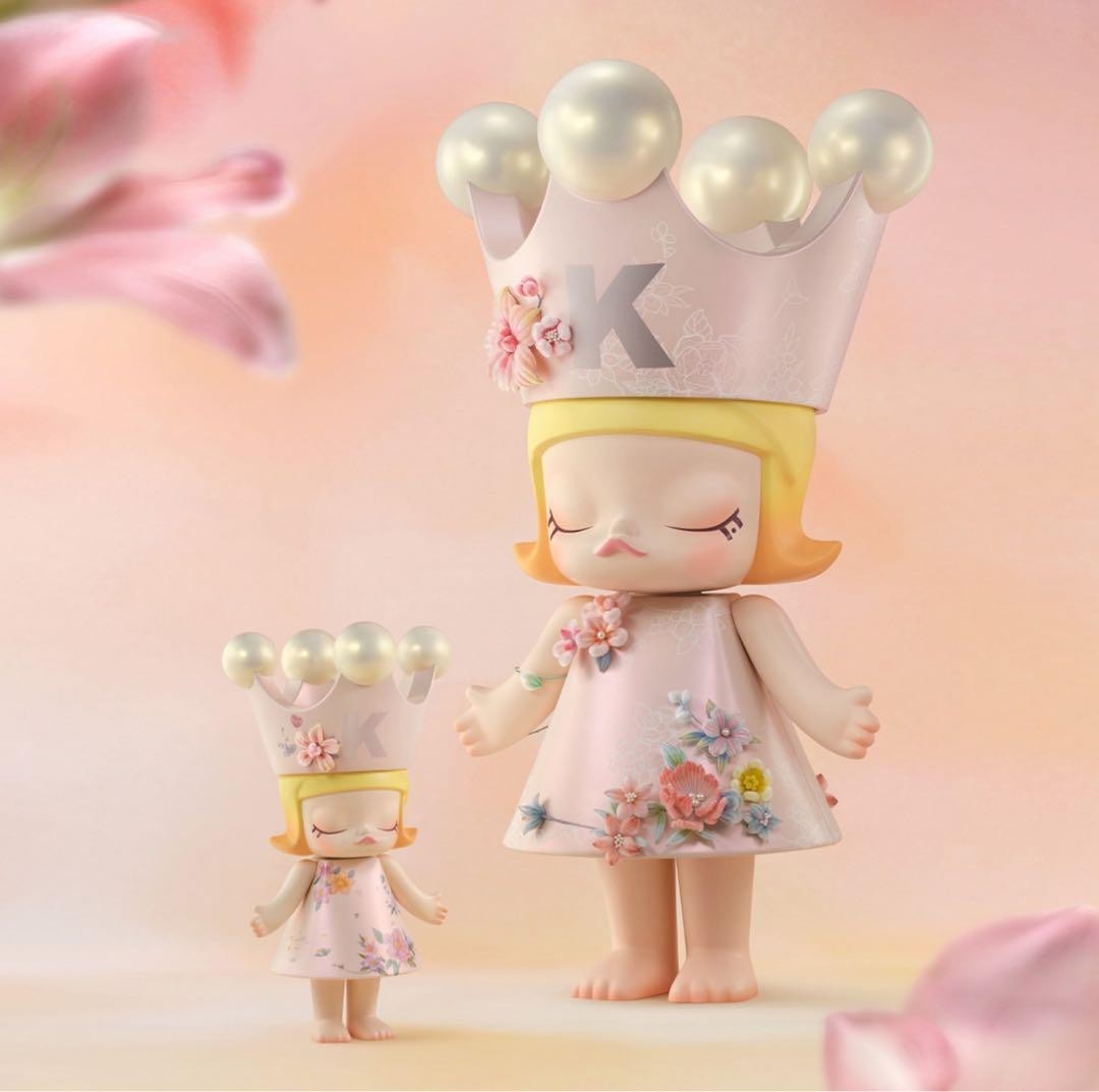 POP MART MEGA ROYAL MOLLY 400% Velvet Flowers Limited Figure New