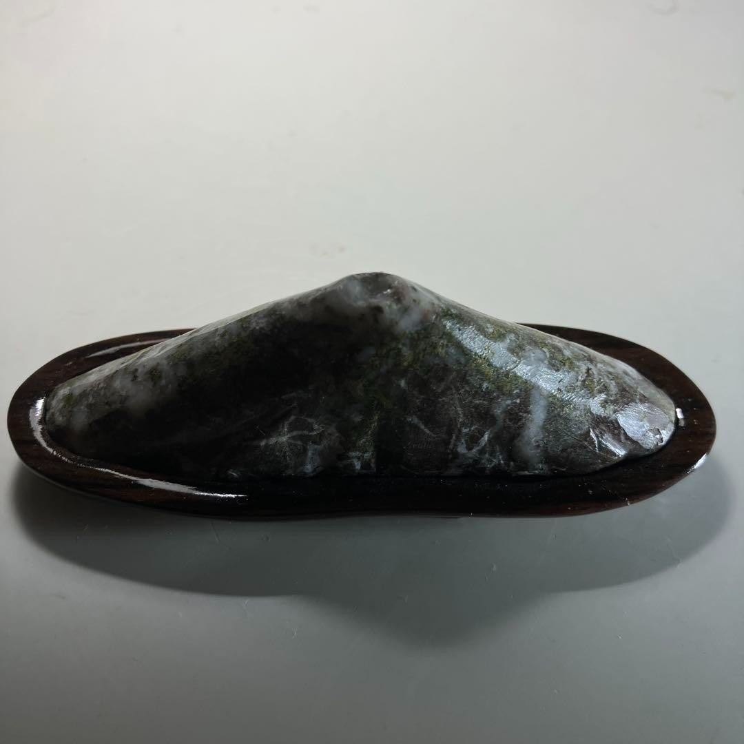 Japanese Suiseki 水石 Mt. Fuji 富士山 Shaped Viewing Stone with