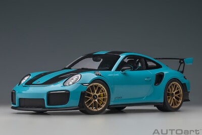 PORSCHE 911 CARRERA GT2 RS 991.2 WEISSACH PACKAGE MIAMI BLUE 1:18