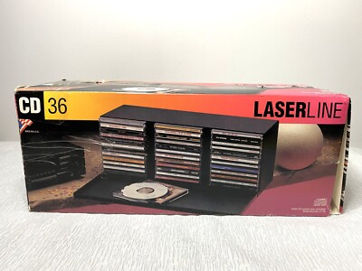 Laserline 36 CD Wall Mountable Compact Disc Storage Holder Black