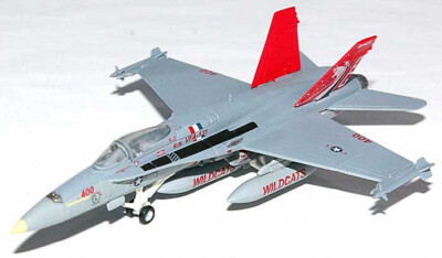 Herpa US Nawy F/A 18C Hornet VFA-131 Wildcats Red Tail 1/200 Scale