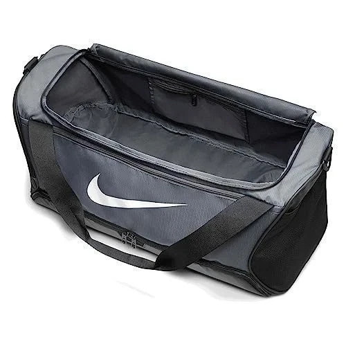 Nike JORDAN Brasilia 9.5 Duffel Bag Medium GREY BLACK DH7710 SHOE