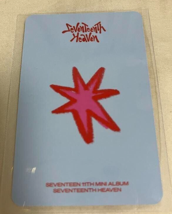 SEVENTEEN WONWOO Heaven Shopee lucky draw official Photocard Photo