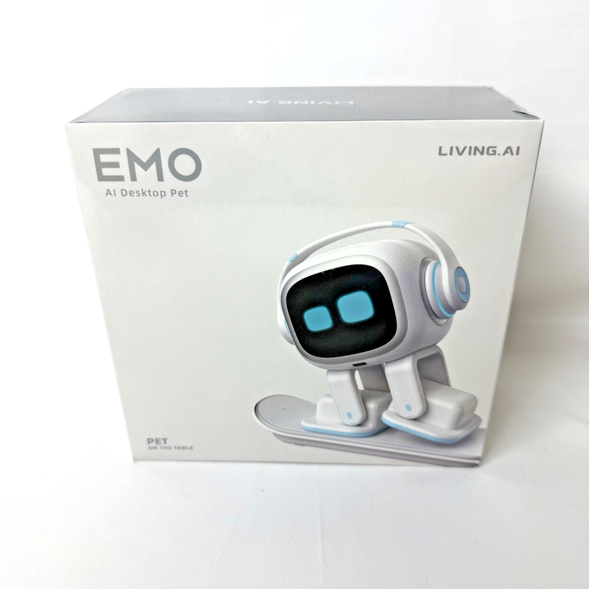 EMO Living Ai White Desktop Robot Pet | eBay
