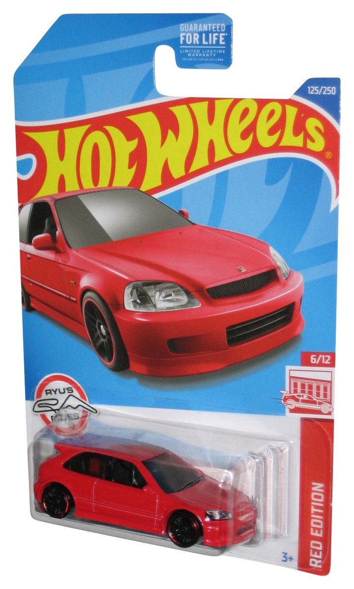 Hot Wheels Red Edition 6/12 (2021) '99 Honda Civic Type R EK9 Toy
