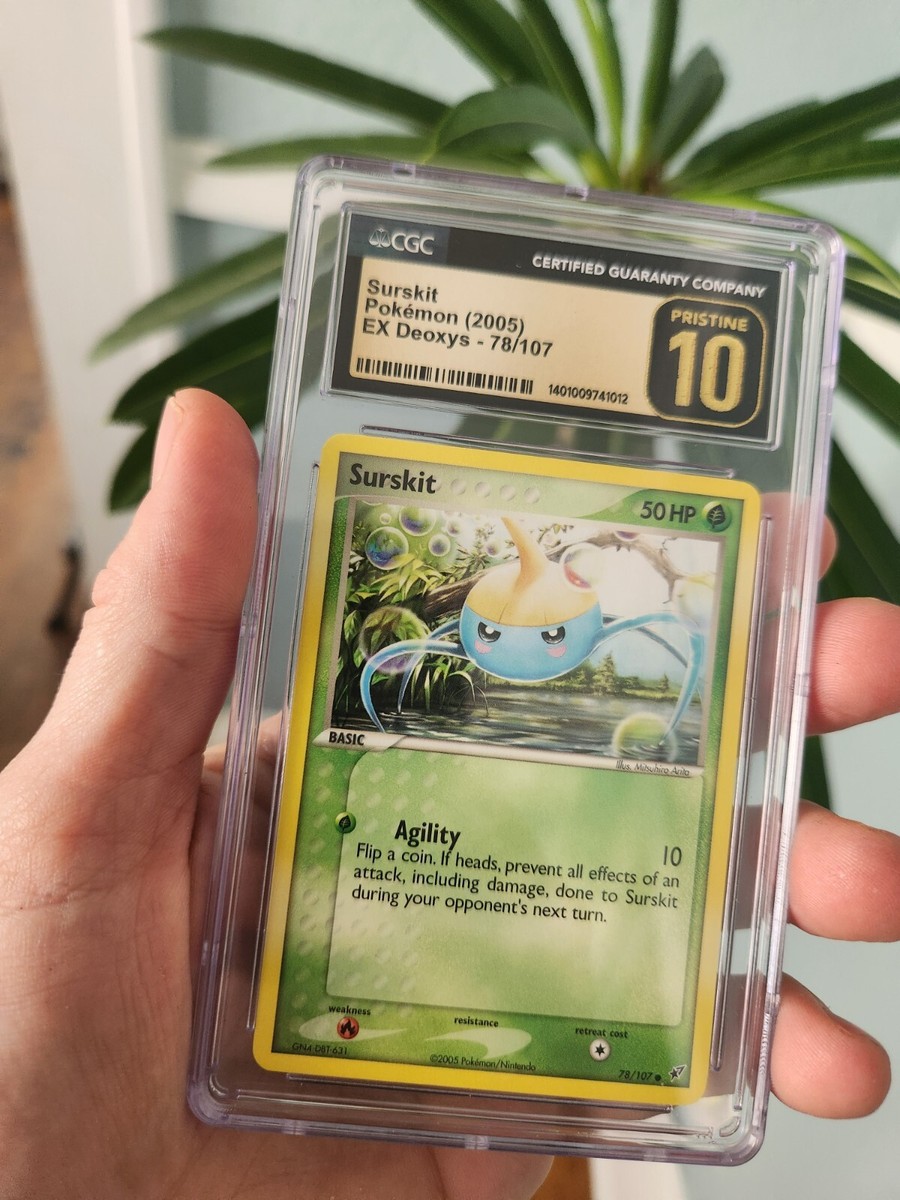 POP 15) CGC 10 PRISTINE Surskit EX Deoxys 78/107 Pokemon Card | eBay