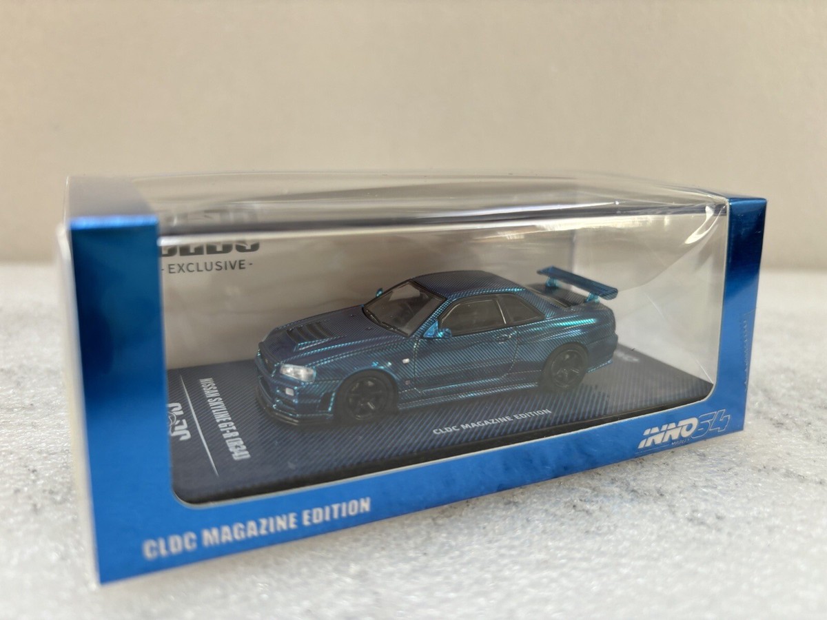 1/64 Inno64 CLDC Nissan Skyline GT-R R34 BLUE CARBON Limited