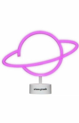 ARIANA GRANDE NEON PINK DESK LAMP L/E BATTERY OPERATED LIGHT ~ New