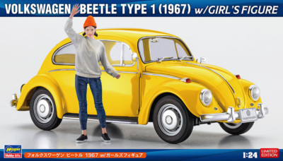 Hasegawa 1/24 Volkswagen Beetle Type 1 (1967) W/Girl'S Figure