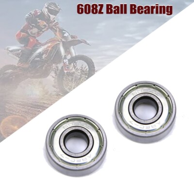 608Z Ball Bearing 8x22x7 Shielded Metal Chrome Skateboard Bearings