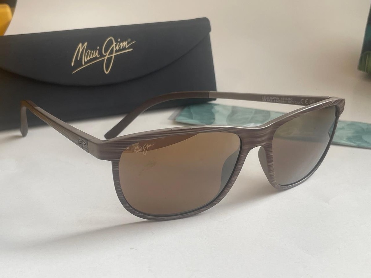 Maui Jim Lele Kawa Polarized Sunglasses 811-25 Brown Stripe/Bronze