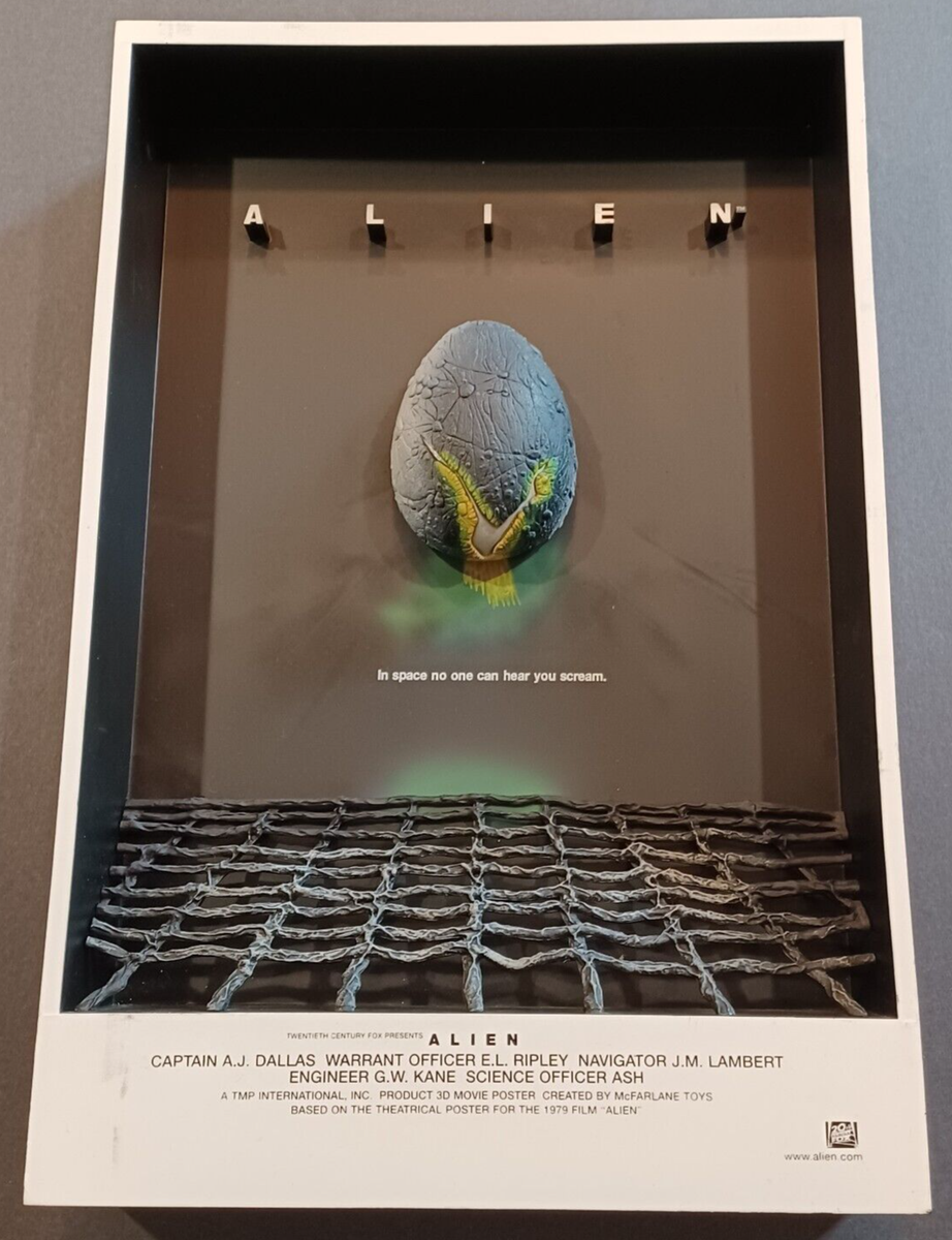 Alien McFarlane PopCulture 3D Movie Poster, 2006 Rare | eBay