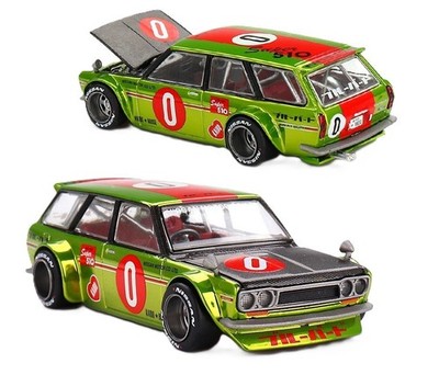 Kaido House x Mini GT 1:64 Datsun KAIDO 510 Wagon OG Flo Chrome