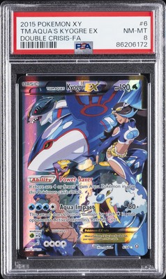 2015 POKEMON XY DOUBLE CRISIS #6 FULL ART/TEAM AQUA'S KYOGRE EX