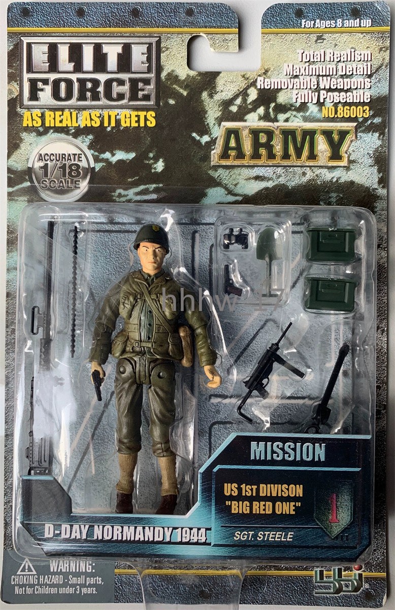 1/18 WWII US Army D-Day Normandy 1944 Infantry Divison Figures