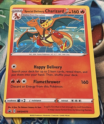 Special Delivery Charizard SWSH075 SWSH Pokemon Promo | eBay