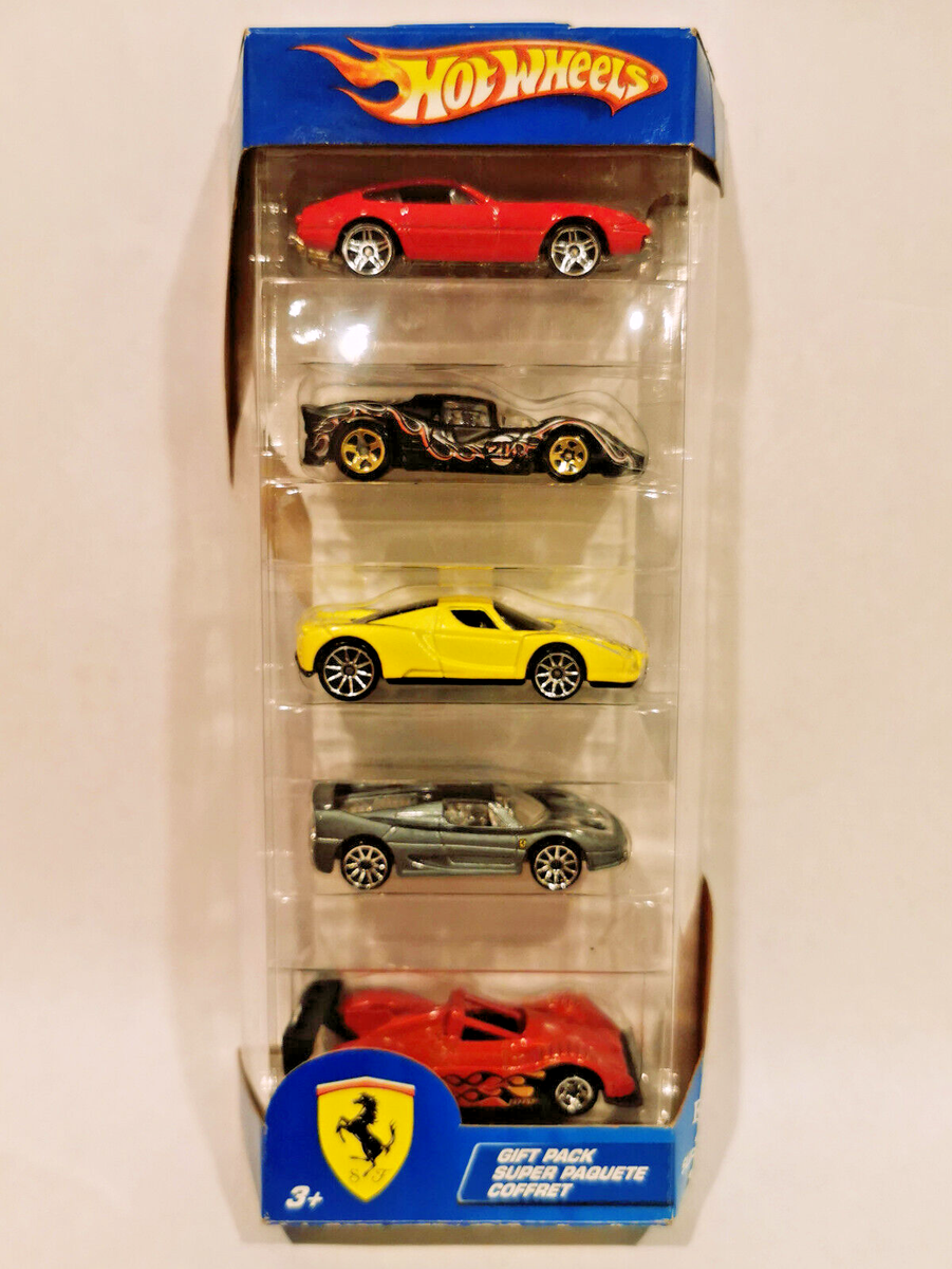 NEW Mattel 2005 Hot Wheels Ferrari Gift Pack of 5 cars - in box | eBay
