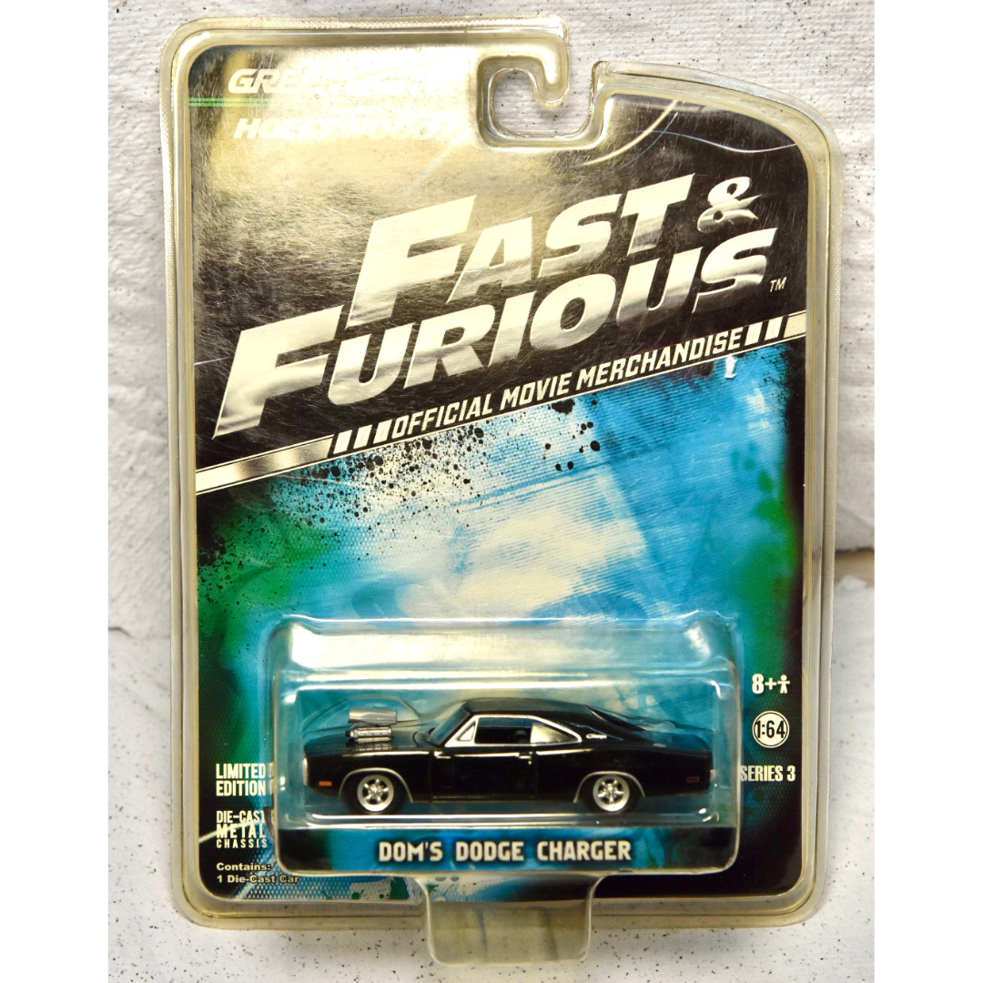 1/64 Greenlight Fast and Furious Dom's Dodge Charger Turbo Diecast