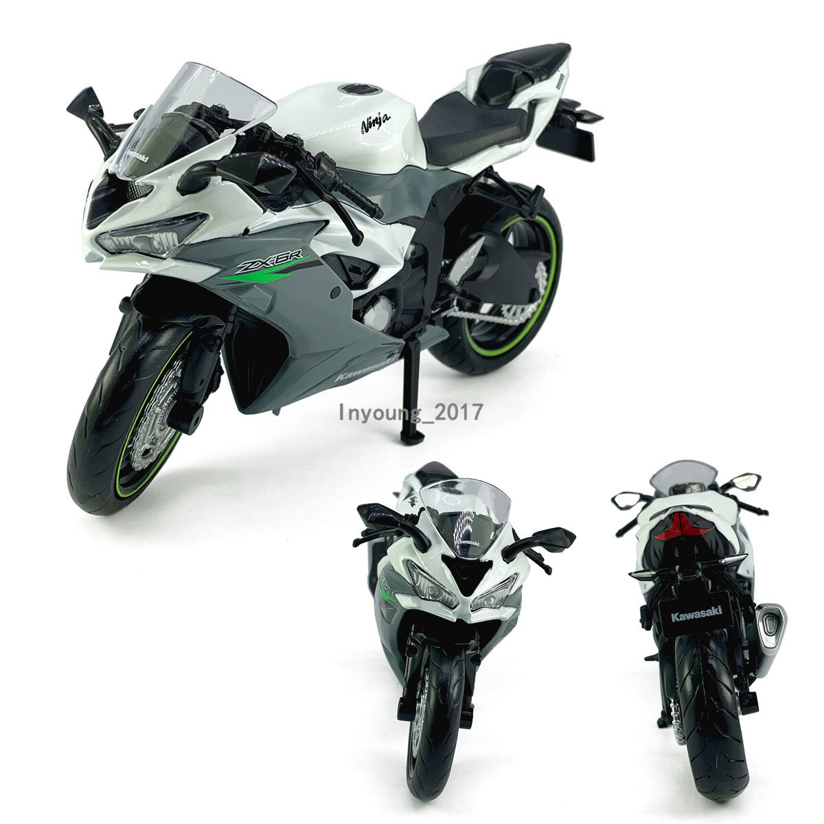 1:12 Kawasaki Ninja ZX-6R Motorcycle Model Diecast Toy Vehicle
