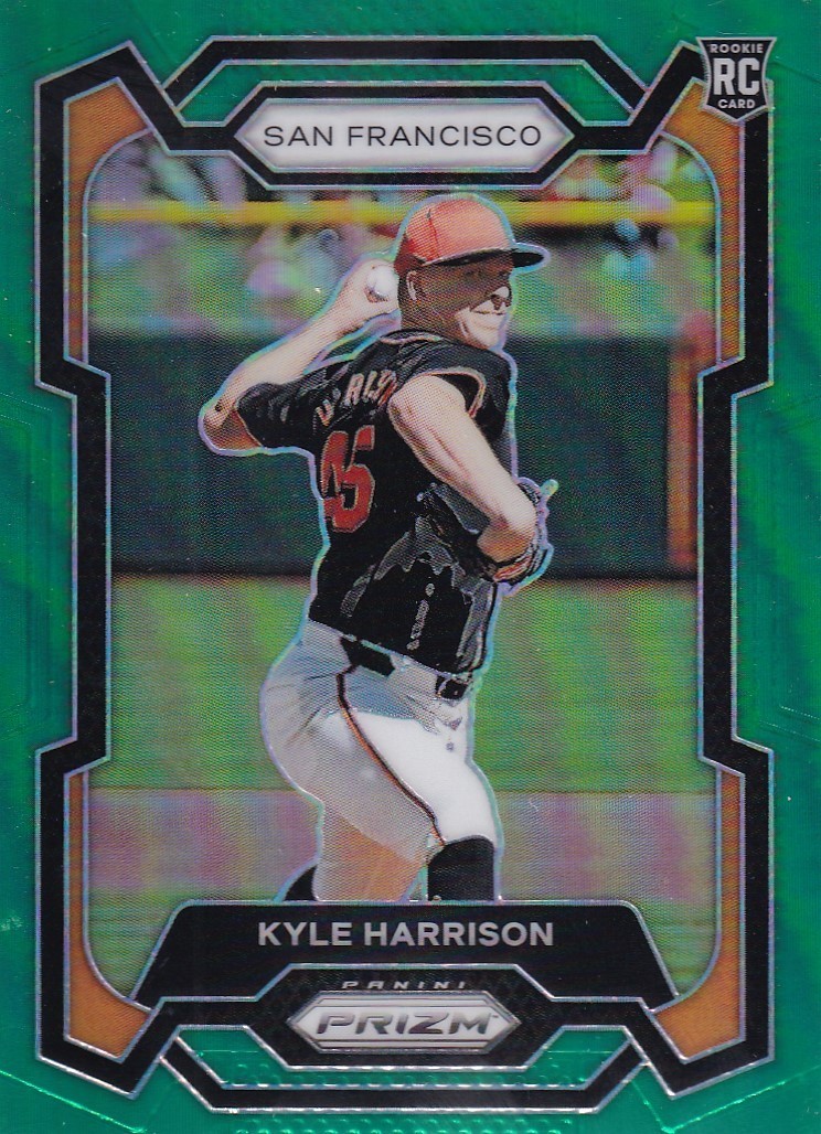 KYLE HARRISON PRIZM ROOKIE RC PROSEPCTS GREEN REFRACTOR ORIOLES #3
