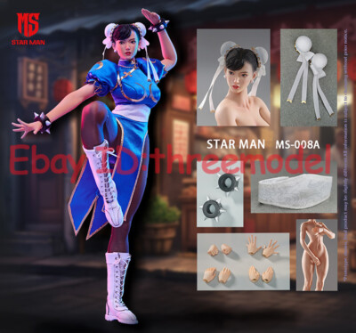 STAR MAN MS-008A 1/6 Female Fighter Chun-li Collectible Action