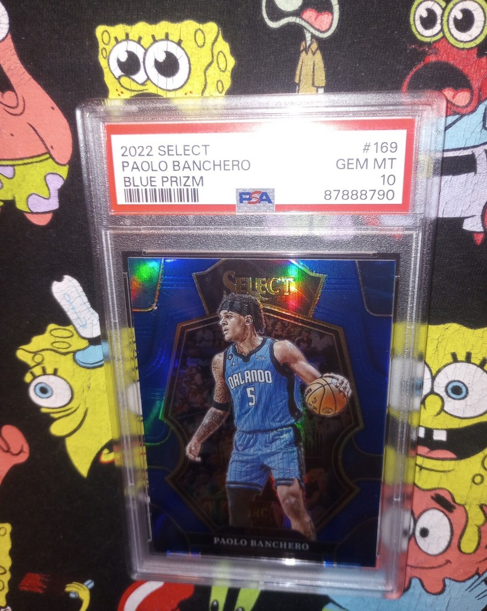 2022 Select Paolo Banchero Blue Prizm Premier Level Rookie PSA 10