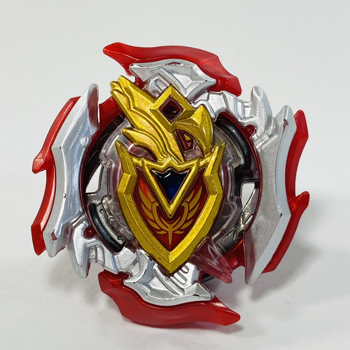 Beyblade B-105 Achilles Burst Auth. w/ QR Code Tomy Hasbro red