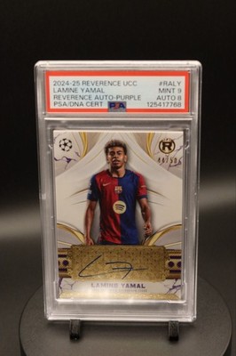 2024-25 Topps Reverence Lamine Yamal Auto /50 Barcelona Spain RARE