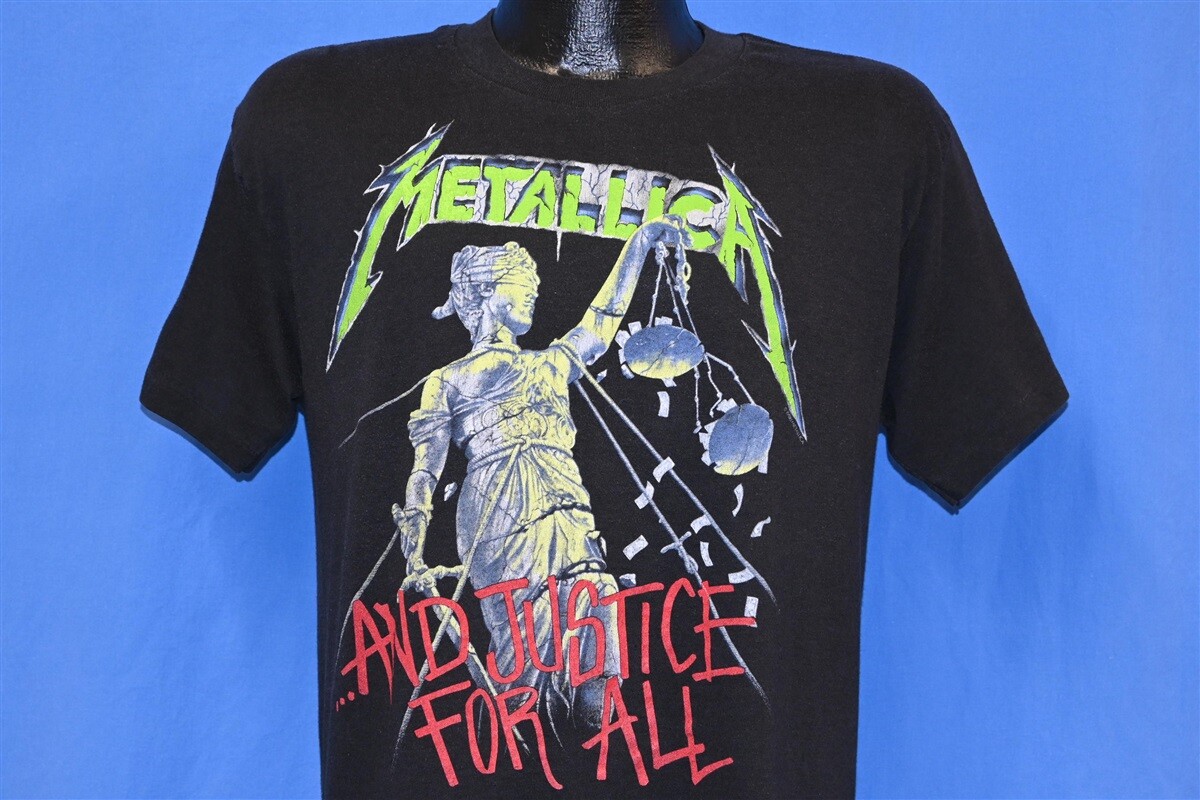 vintage 80s METALLICA AND JUSTICE FOR ALL TOUR 88-89 METAL ROCK