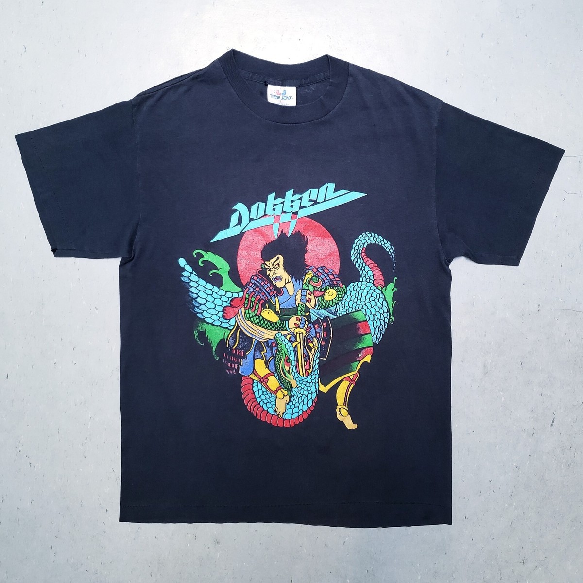 80s DOKKEN Tour Tshirt Beast from the East 1988 Japan Tee L Single