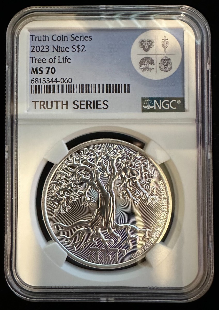 2023 NGC MS70 Tree of Life 1 oz .9999 FINE Silver Coin Truth