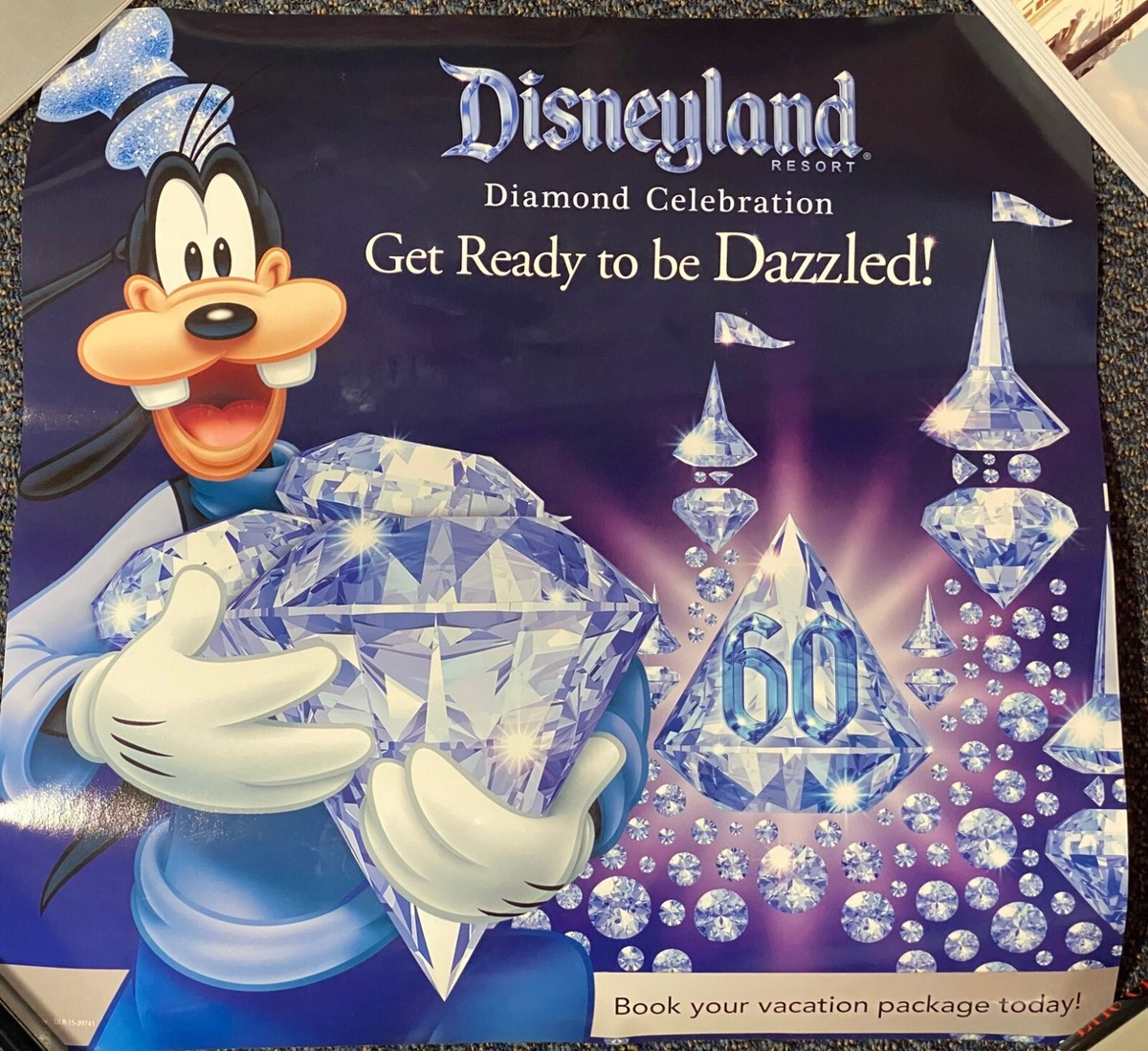 Two Disneyland Resort 60th Anniversary Diamond Celebration Posters