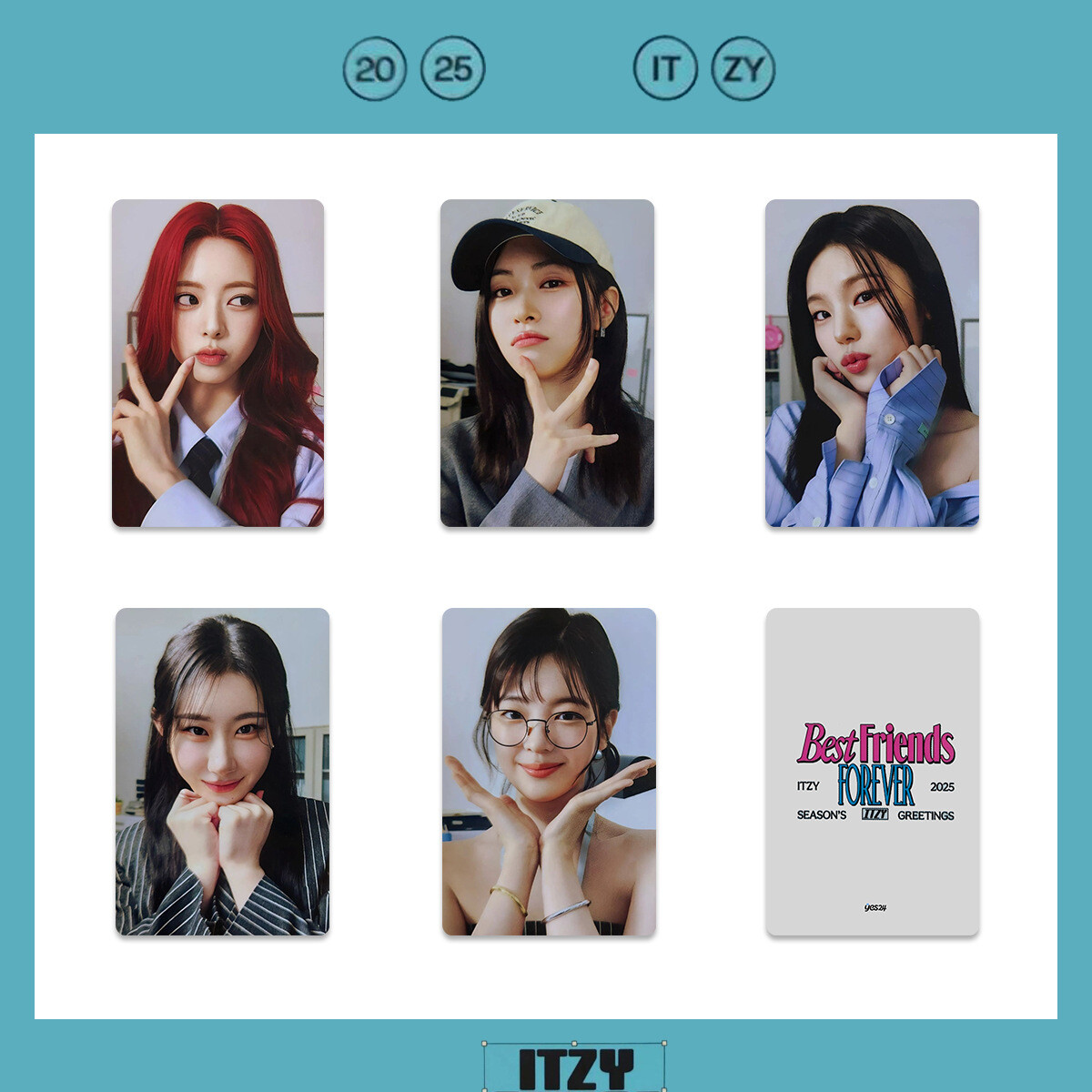 5pcs/set ITZY 2025 Season's Greetings Best Friends Forever Self