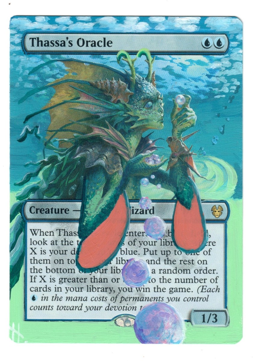 タッサの神託者 拡張アート Foil 初版 Thassa's Oracle タッサの神託者