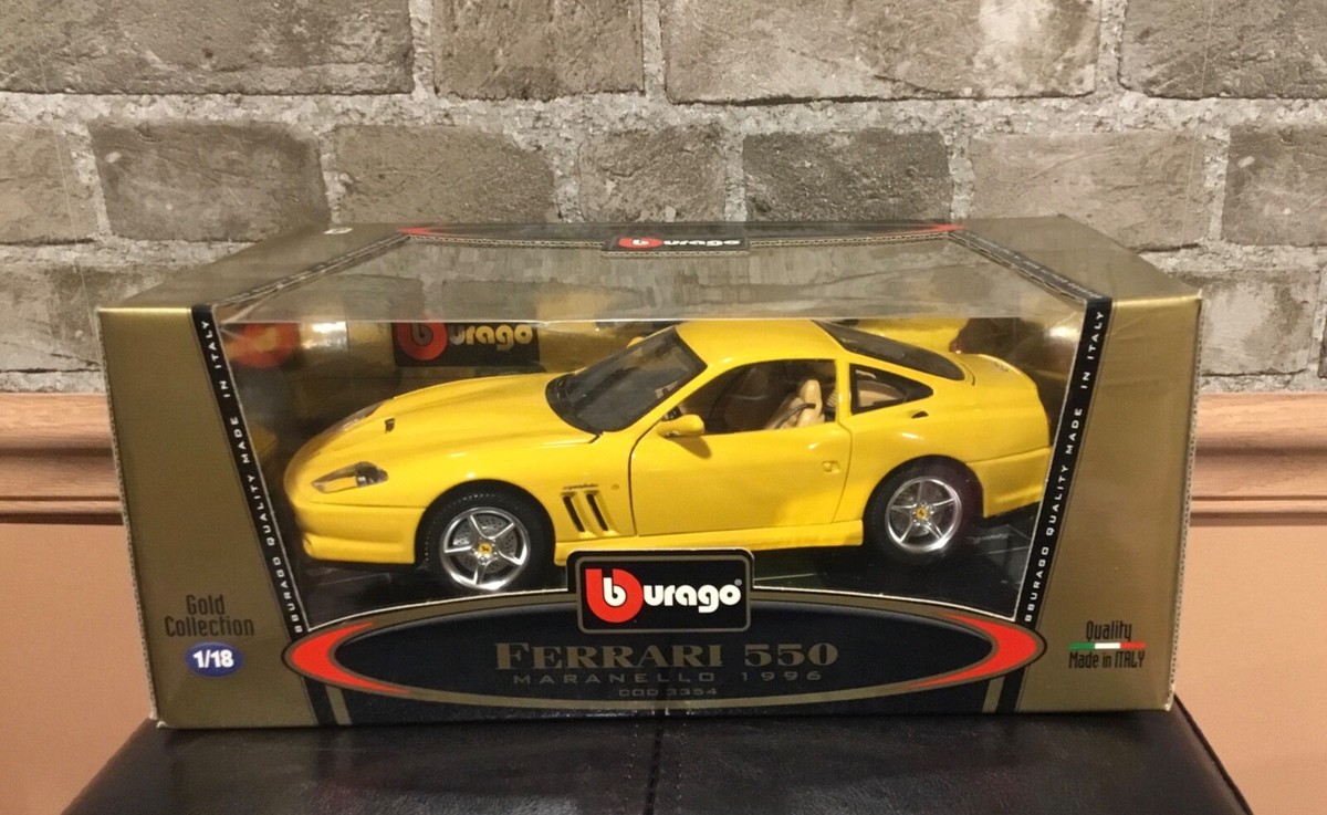 Burago 1996 Ferrari 550 Maranello 1:18 Gold Collection | eBay