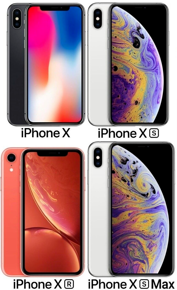 Apple iPhone X | XR | XS | XS Max - 64GB 128GB 256GB - Verizon GSM