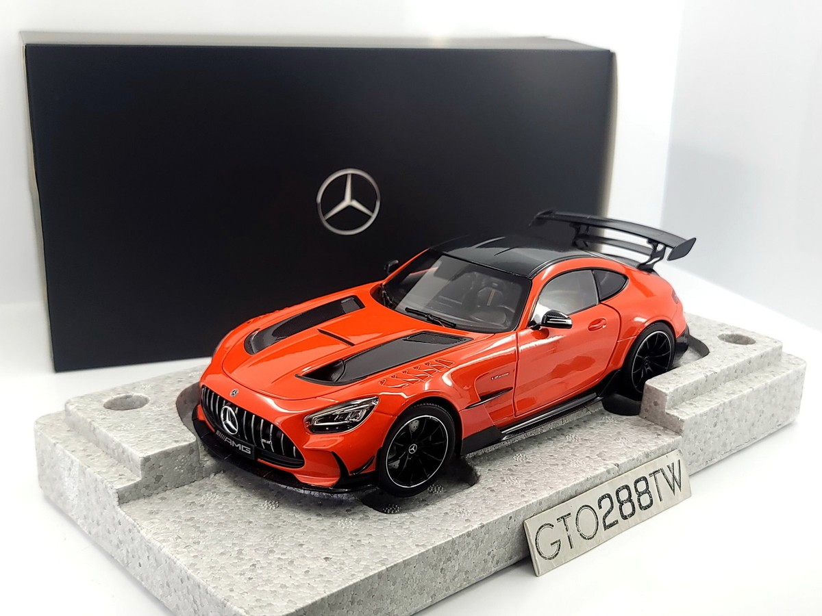 Dealer OEM 1:18 Mercedes-Benz AMG GT Black Series(Orange) by Norev