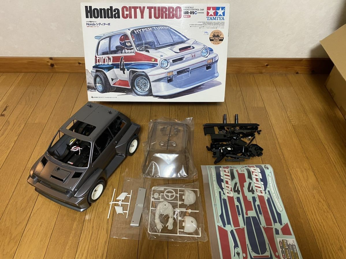 Tamiya 1/10 Electric RC Car Honda City Turbo WR-02C Chassis from