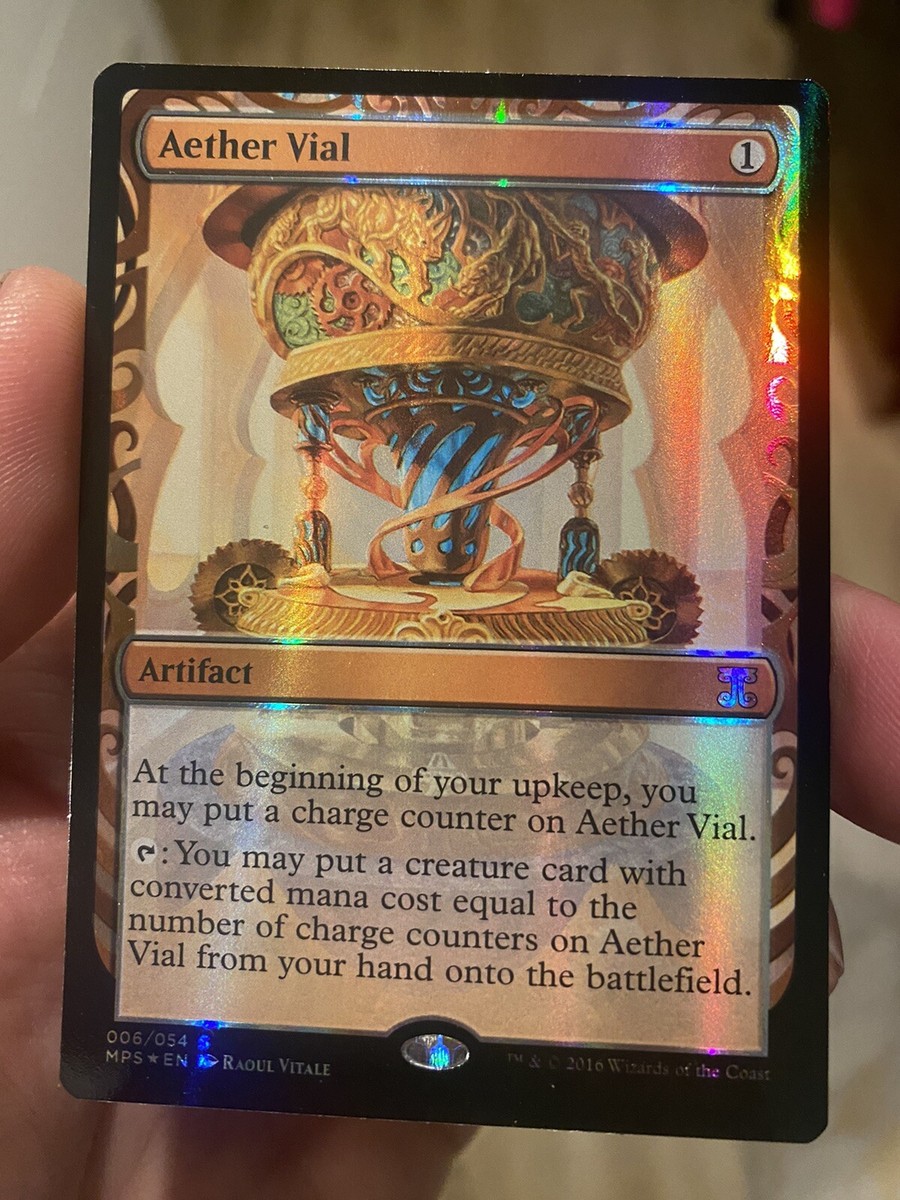 FOIL AETHER VIAL Masterpiece Series: Kaladesh Inventions Magic MTG