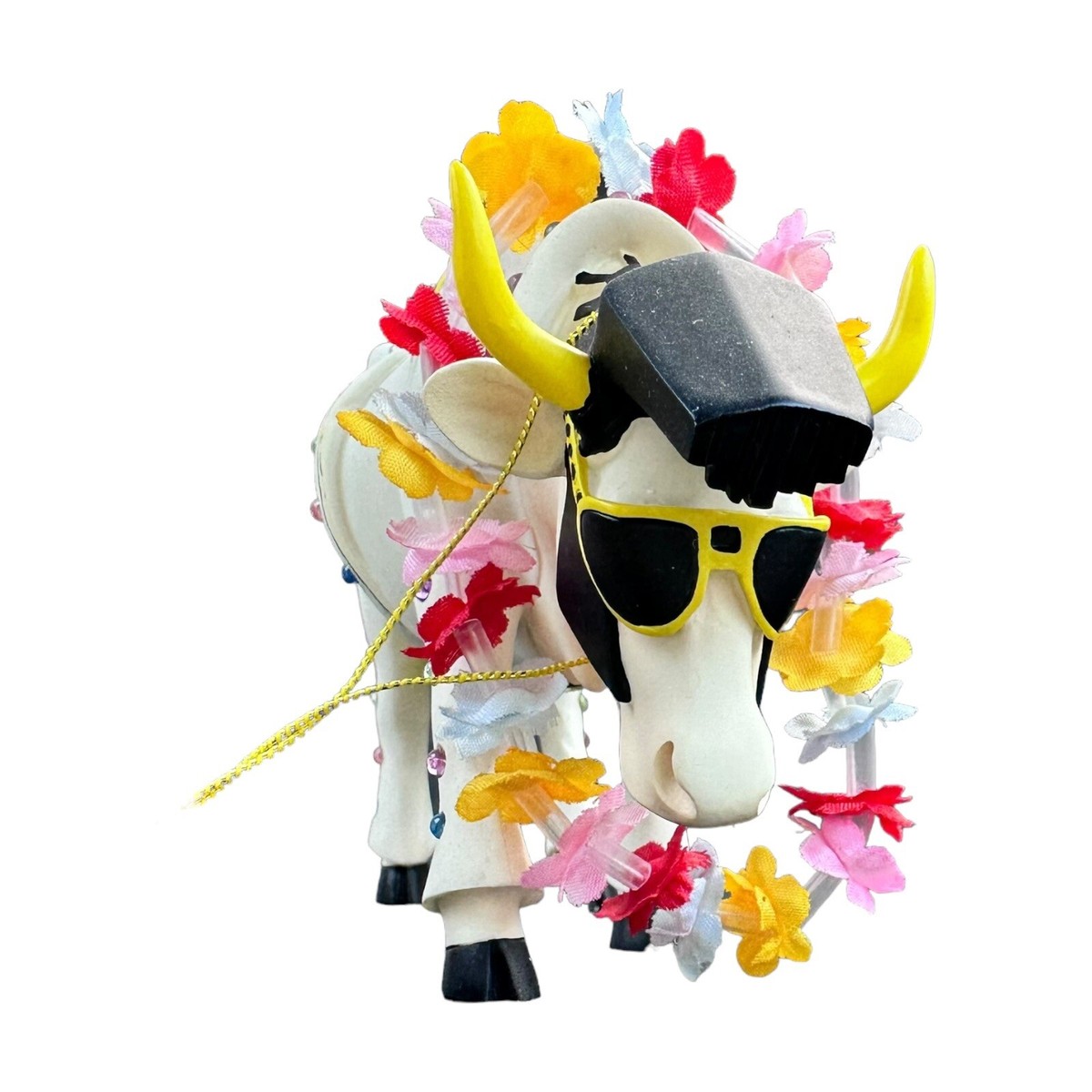 Cow Parade “Rock-N-Roll” Elvis Cow Figure 9137 Retired In Box W