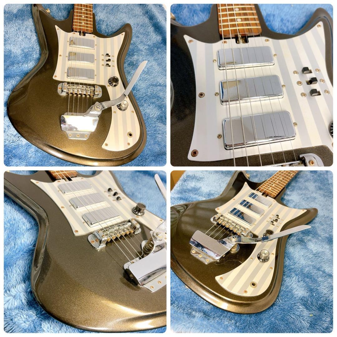 Teisco K-56 Reissue Bizarre Guitar | 1990s Kawai Revival, 3 Mini