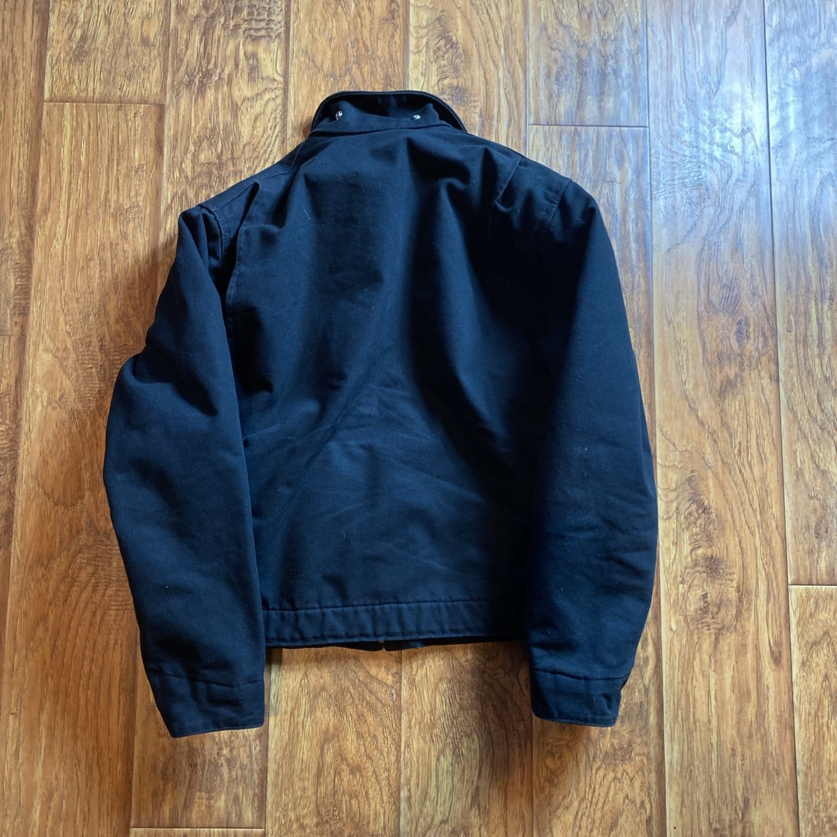 Vintage Carhartt X Stussy Detroit Mens Large Black Zip Up Jacket