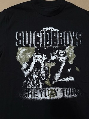 UICIDEBOYS Official Grey Day 2025 Tour Date/City Back T-Shirt Sz