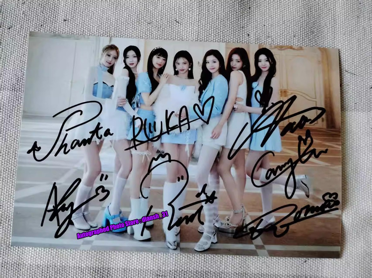 SIGNED - BABYMONSTER Team Autographed Photo 4*6 K-POP Exclusive