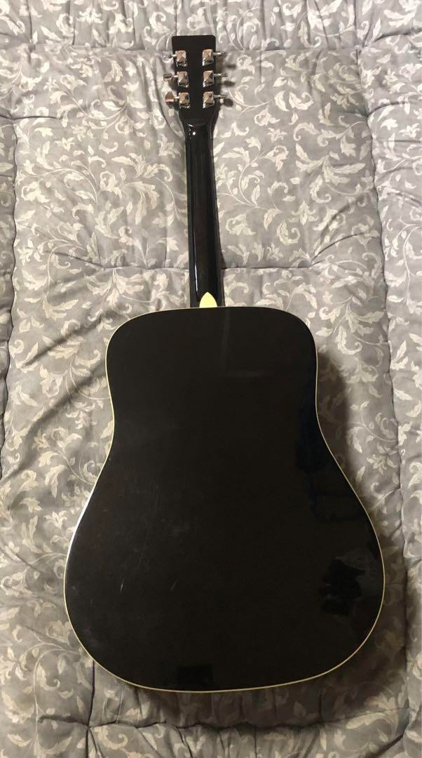 Sigma DM-1 BK Acoustic Guitar Black Dreadnought by Martin Style