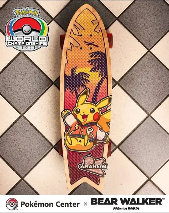 Bear Walker 2025 Anaheim Pokemon World Championships Skateboard IN