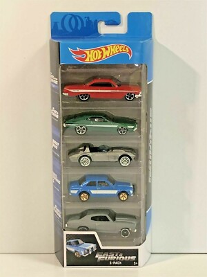 RARE HOT WHEELS 2018 FAST AND FURIOUS PACK OF 5 PCS 1/64 DIECAST