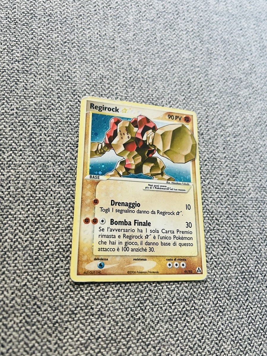 Regirock Gold Star 91/92 Ex Legend Maker Holo Pokemon | eBay